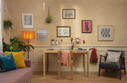 Idea para pared con cuadros