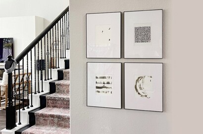 Idea para pared con cuadros